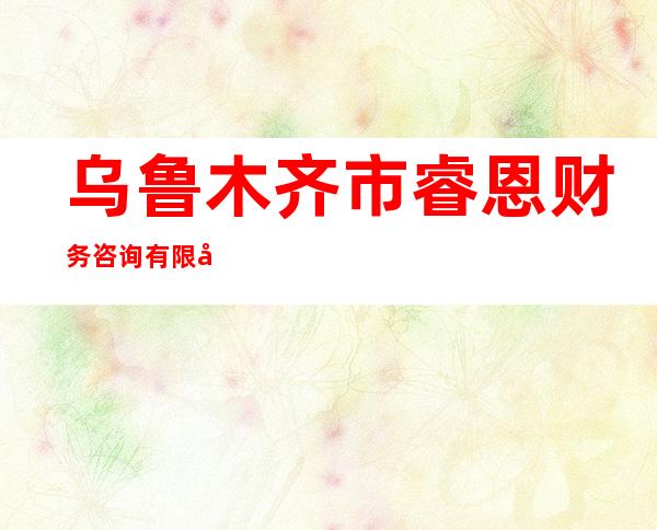乌鲁木齐市睿恩财务咨询有限公司