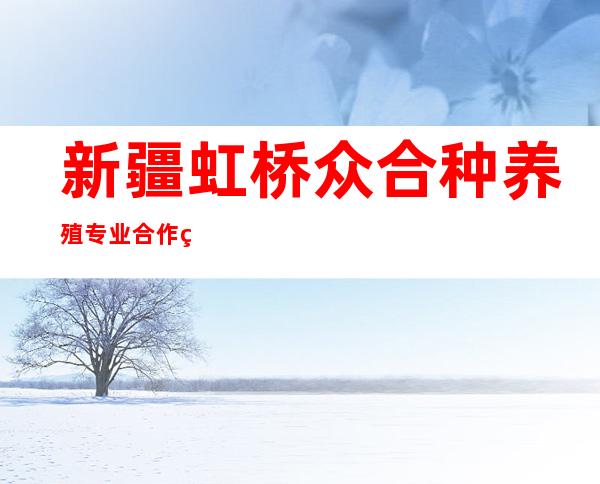 新疆虹桥众合种养殖专业合作社
