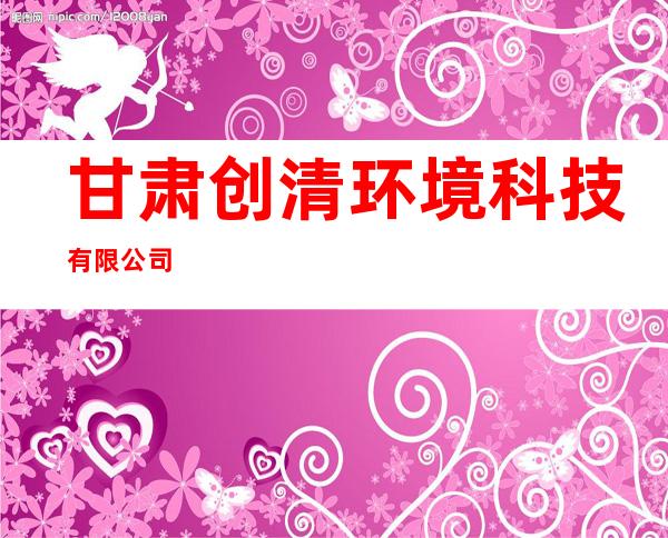 甘肃创清环境科技有限公司